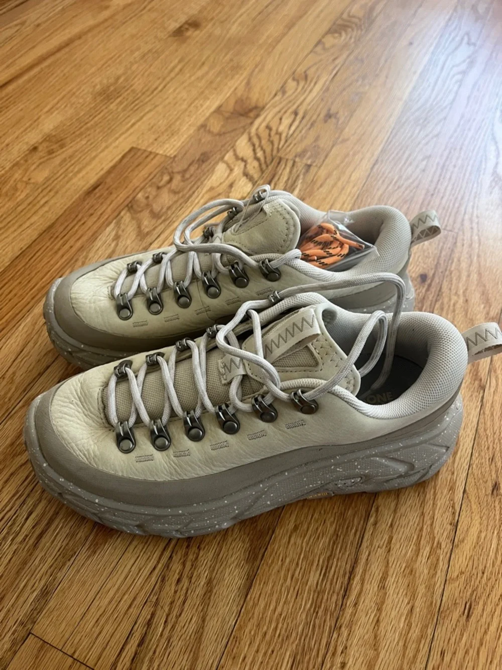 Hoka One One Women’s Cream/Taupe Sneaker - Picture 3 of 6